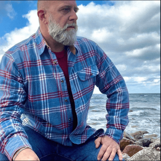 Montaro® Camisa de Franela de Peso Medio para Hombre, Manga Larga, Casual, Botones, Algodón Cepillado 100% - Montaro Espana