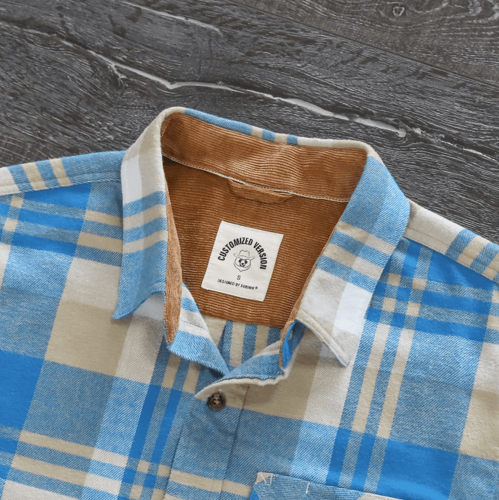 Montaro® Camisa de Franela de Peso Medio para Hombre, Manga Larga, Casual, Botones, 100% Algodón - Montaro Espana