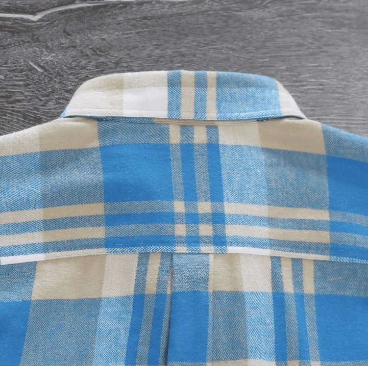 Montaro® Camisa de Franela de Peso Medio para Hombre, Manga Larga, Casual, Botones, 100% Algodón - Montaro Espana